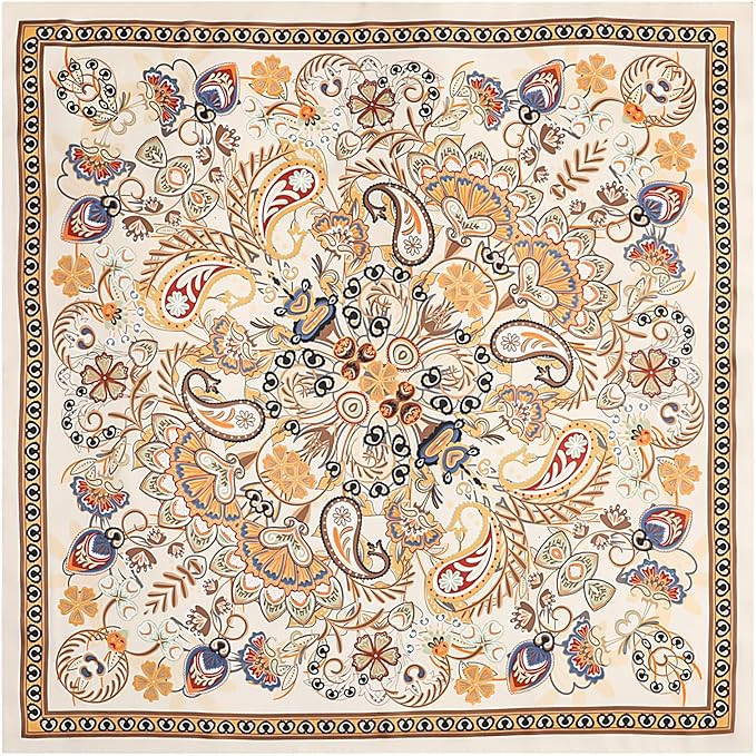 VANLINKER Paisley Satin Head Scarf for Women Men Versatile Silk-Like Hair Scarf Vintage Bandana L... | Amazon (US)