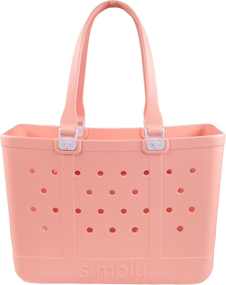 Simply Southern Large Waterproof Tote Bag – EVA Material, Adult Beach Bag, Improved Handle, Zip... | Amazon (US)