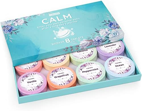 CalmNFiz Shower Steamers Aromatherapy - 8 Pack Shower Bombs Gifts for Her with Essential Oil for ... | Amazon (US)