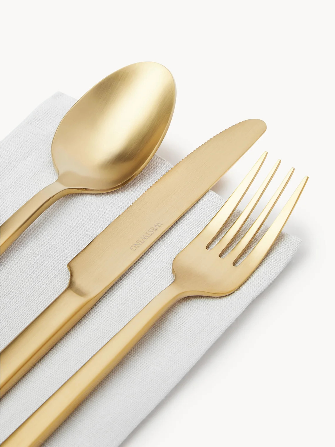 Brushed Cutlery Set, in various set sizes | Westwing UK