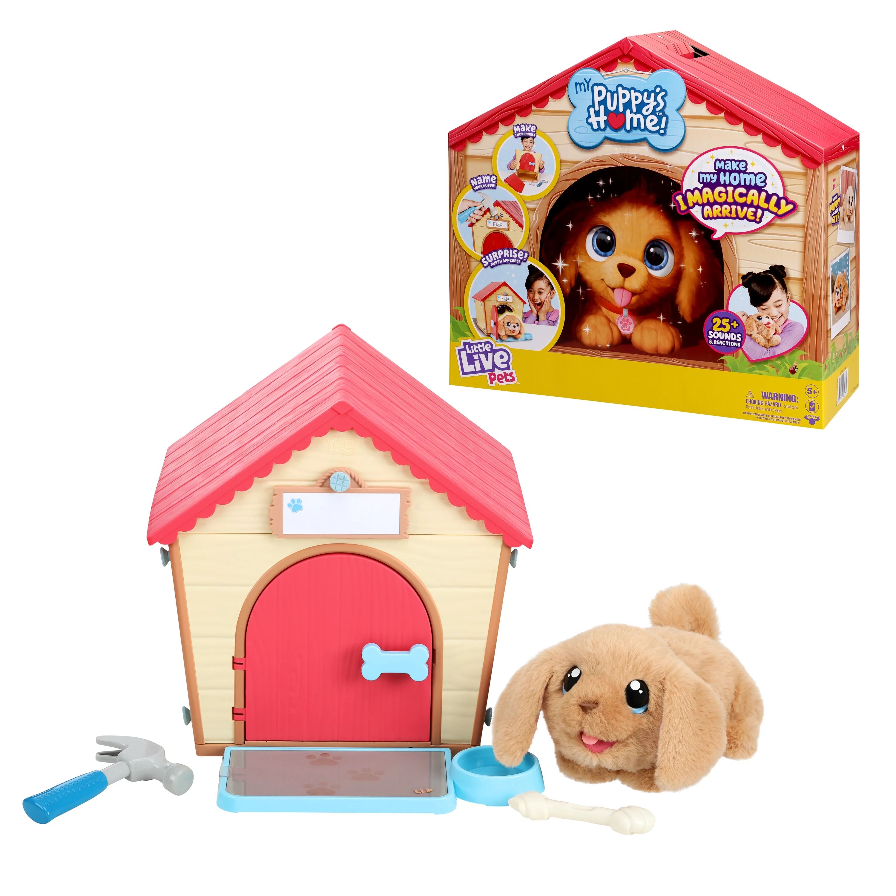 Little Live Pets My Puppy's Home Interactive Puppy and Kennel, 25+ Sounds and Reactions, Ages 5+ ... | Walmart (US)