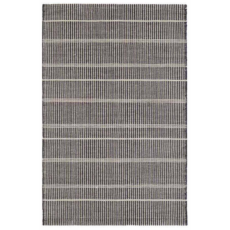 Samson Black Handwoven Indoor/Outdoor Rug | Wayfair North America