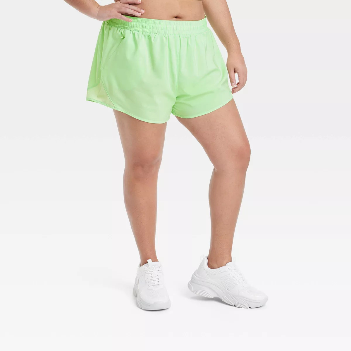 Women's Woven Mid-Rise Run Shorts 3" - All In Motion™ | Target