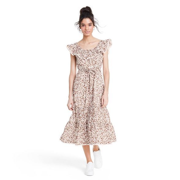 Floral Sleeveless Ruffle Dress - RIXO for Target Brown | Target