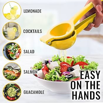 Zulay Premium Quality Metal Lemon Squeezer, Citrus Juicer, Manual Press for Extracting The Most J... | Amazon (US)