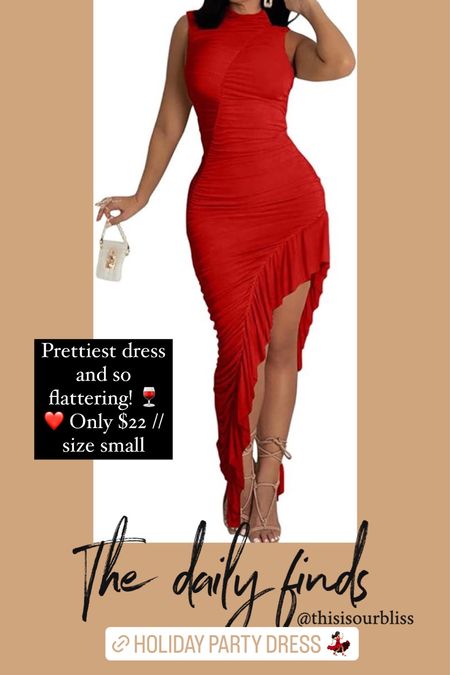 Red holiday party dress! ❤️❤️❤️

#LTKwedding #LTKHoliday #LTKunder50