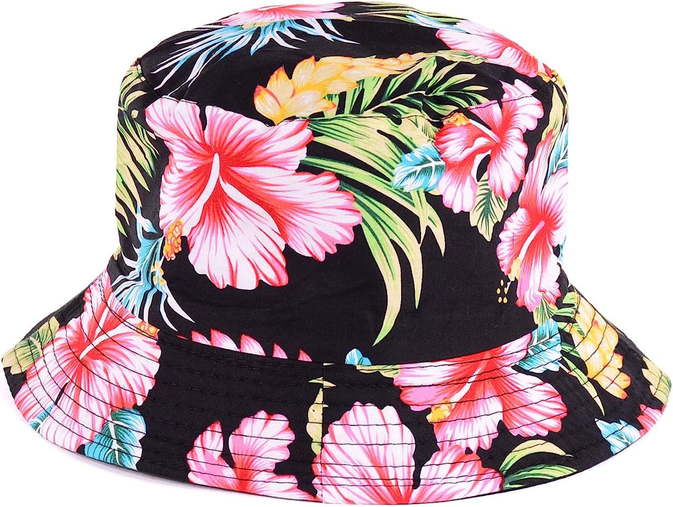 BYOS Unisex Trendy Reversible Print Bucket Hat Packable Outdoor Lightweight Cotton | Amazon (US)