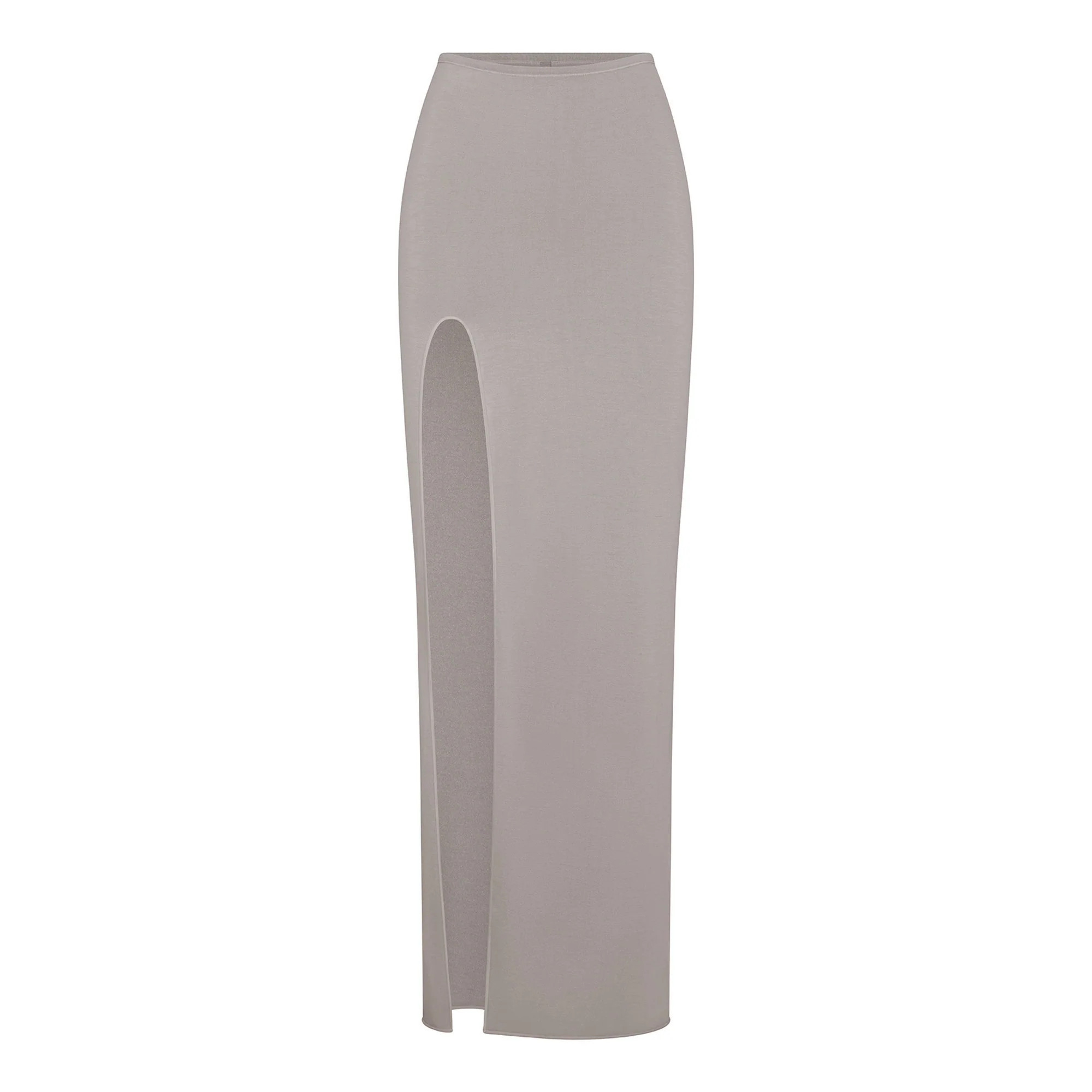 SEAMLESS MODAL SLIT LONG SKIRT | SMOKE | SKIMS (US)