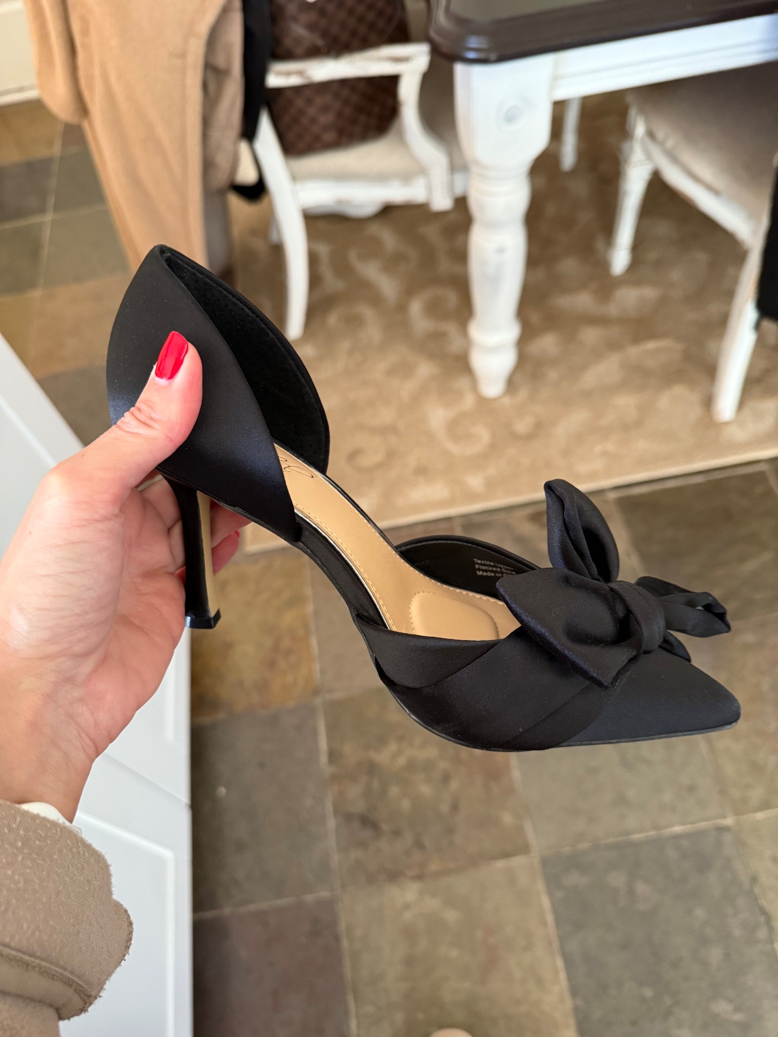 The perfect holiday shoes do exist! These heels are so pretty & surprisingly comfy with added cushion throughout. I sized down a half size from my normal shoe size and they fit perfect! 

#LTKGiftGuide #LTKSaleAlert #LTKHoliday