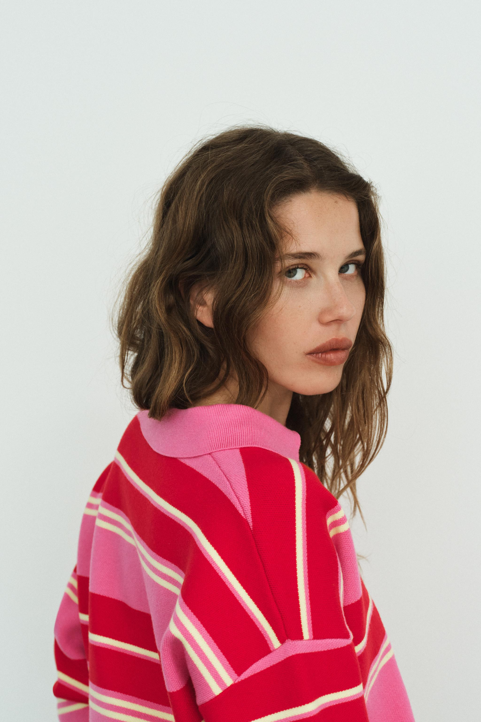 STRIPED POLO SWEATER | Zara US