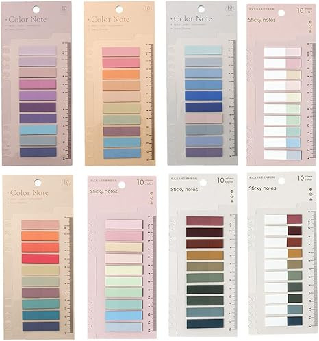 AWEELON 1600Pcs Sticky tabs Index Tabs Writable Page Tabs for Books File Notebook | Amazon (US)