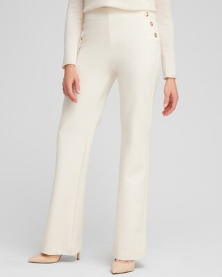 Ponte Button Flare Pants | Chico's