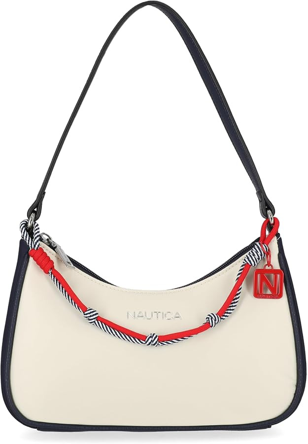 Nautica Voyager Hobo Bag for Women, Vegan Leather Women\u2019s Purse, Large Shoulder Handbag with... | Amazon (US)
