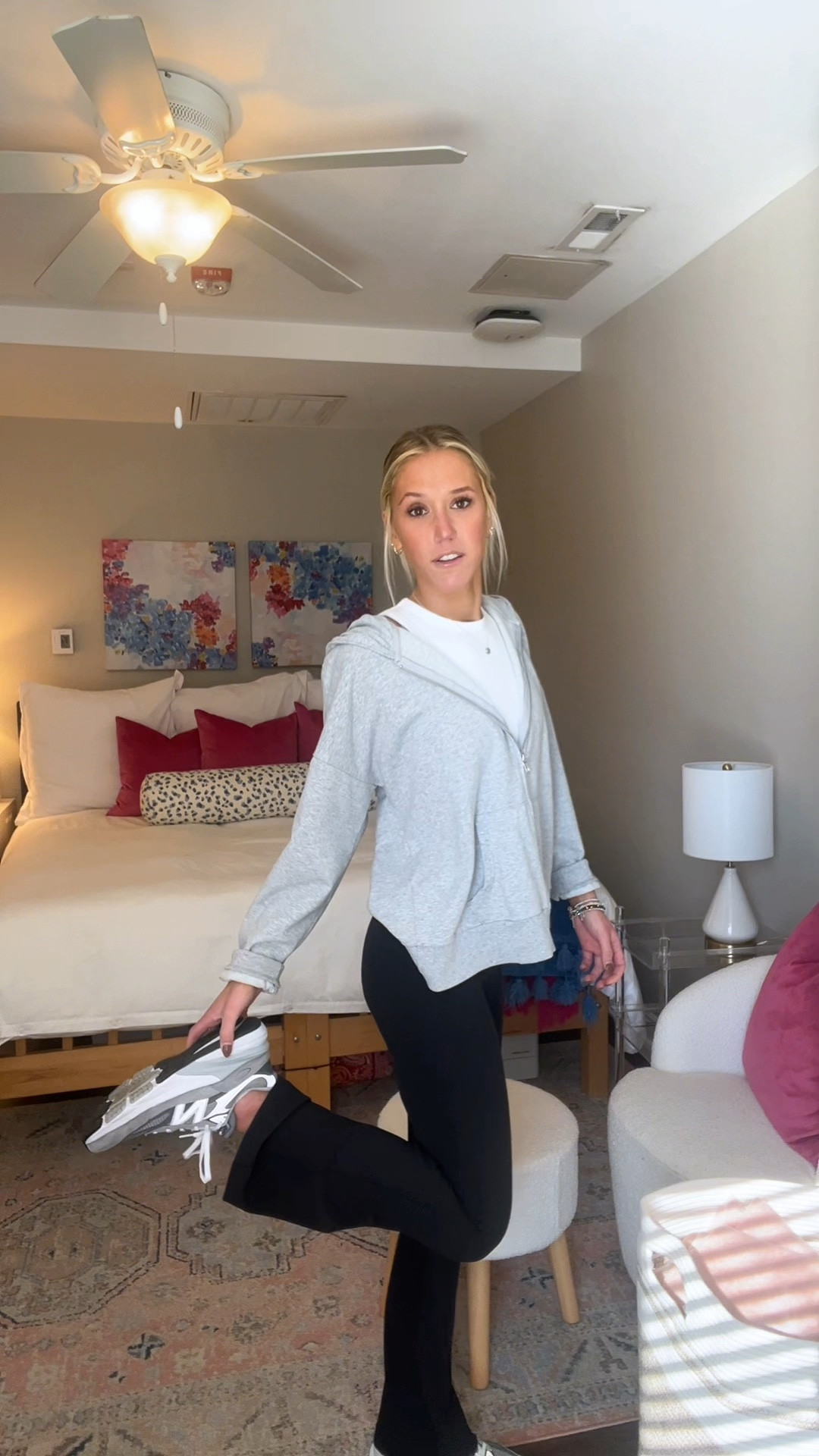 Still working with the cold weather outfits… Waiting on it to get warm 🫠 I love putting together simple outfits to tie in with the color of whatever shoes I’m wearing! It’s such an easy way to feel more put together without feeling overdressed. 
—
#ootd #comfy #outfit #style

#LTKshoecrush #LTKVideo #LTKstyletip