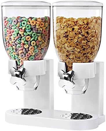 Zevro /GAT201C Indispensable Dry Food Dispenser, Dual Control, White/Chrome | Amazon (US)