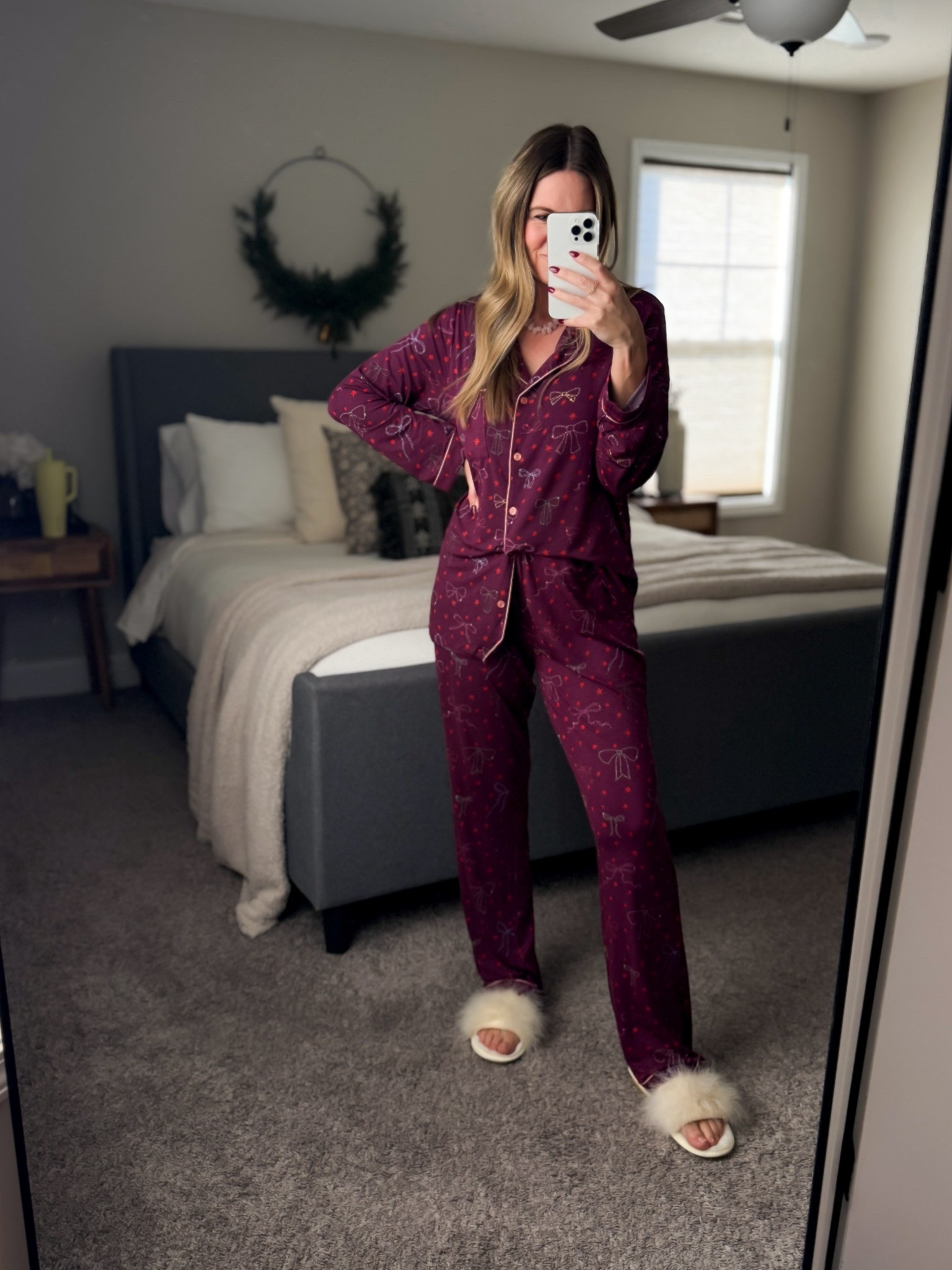 In my Sundays pajamas. Love these for the holidays and all winter long.

#LTKOver40 #LTKFindsUnder100 #LTKHoliday