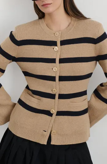 Alex Mill Provence Stripe Cotton & Cashmere Cardigan | Nordstrom | Nordstrom