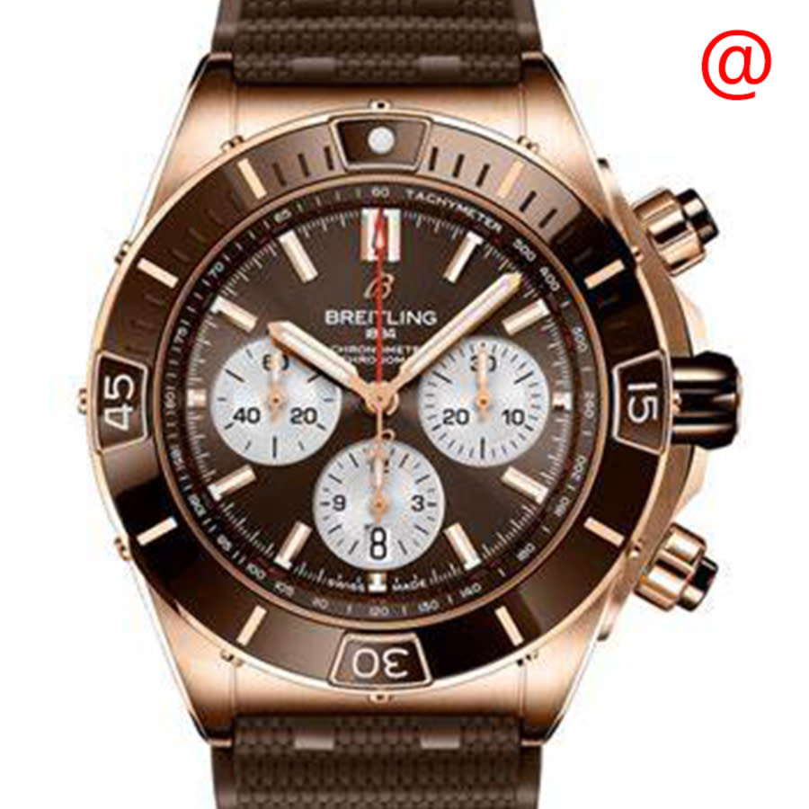 Breitling Super Chronomat Chronograph Automatic 18kt Rose Gold Chronometer Brown Dial Mens Watch RB0136E31Q1S1 | Jomashop.com & JomaDeals.com