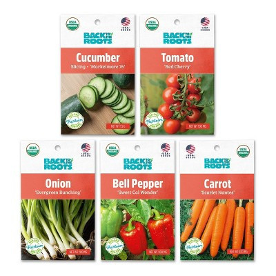 Back to the Roots 5pk Organic Veggie Seeds Variety | Target