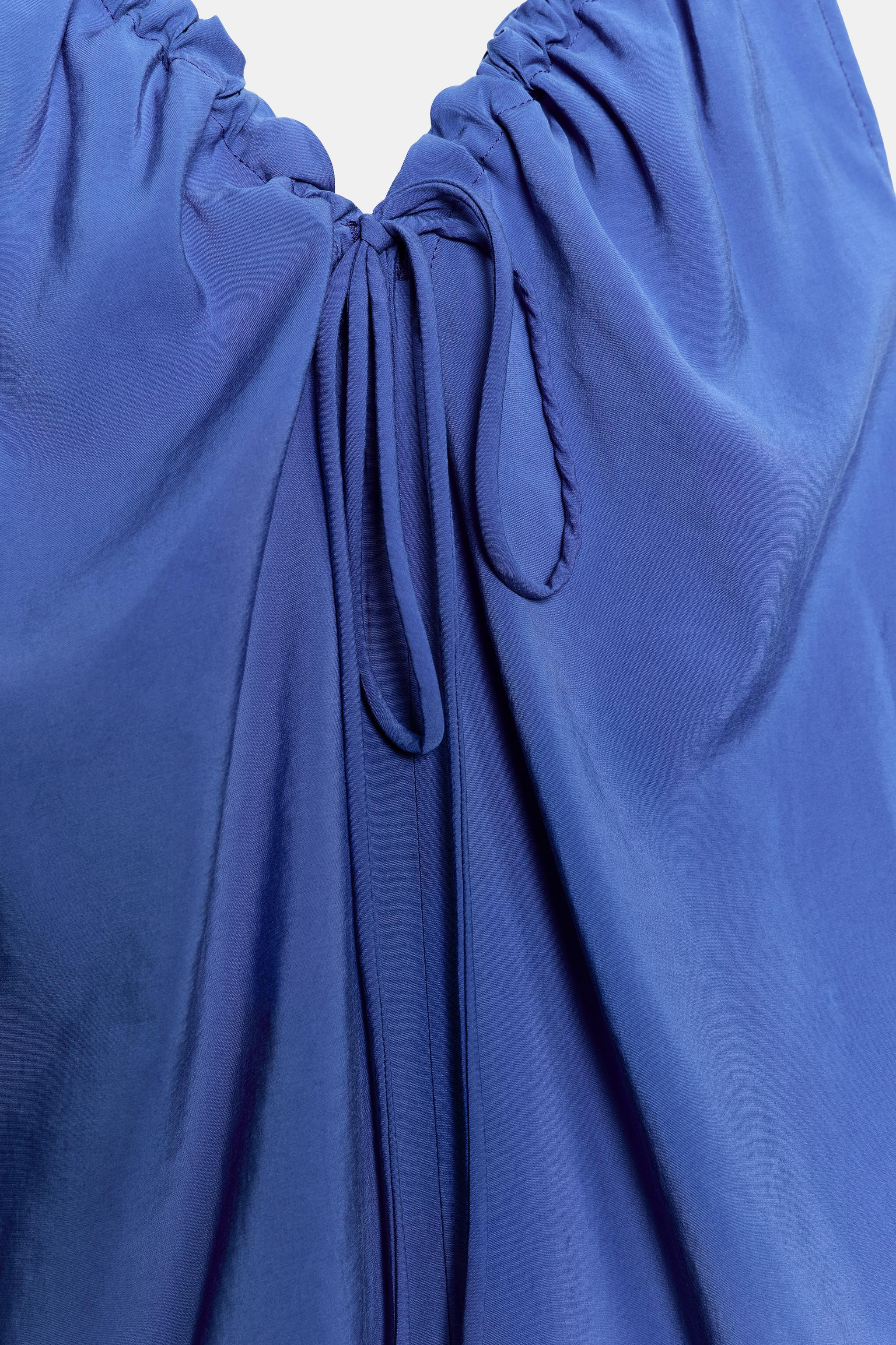 FLOWY TIED MIDI DRESS | Zara US