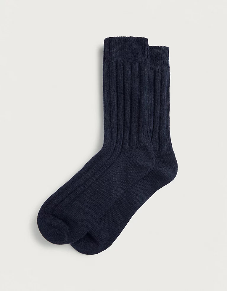 Men's Cashmere Bed Socks | The White Company UK & ROW