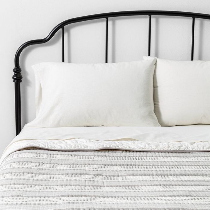 Woven Stripes Quilt Jet Gray - Hearth & Hand™ with Magnolia | Target