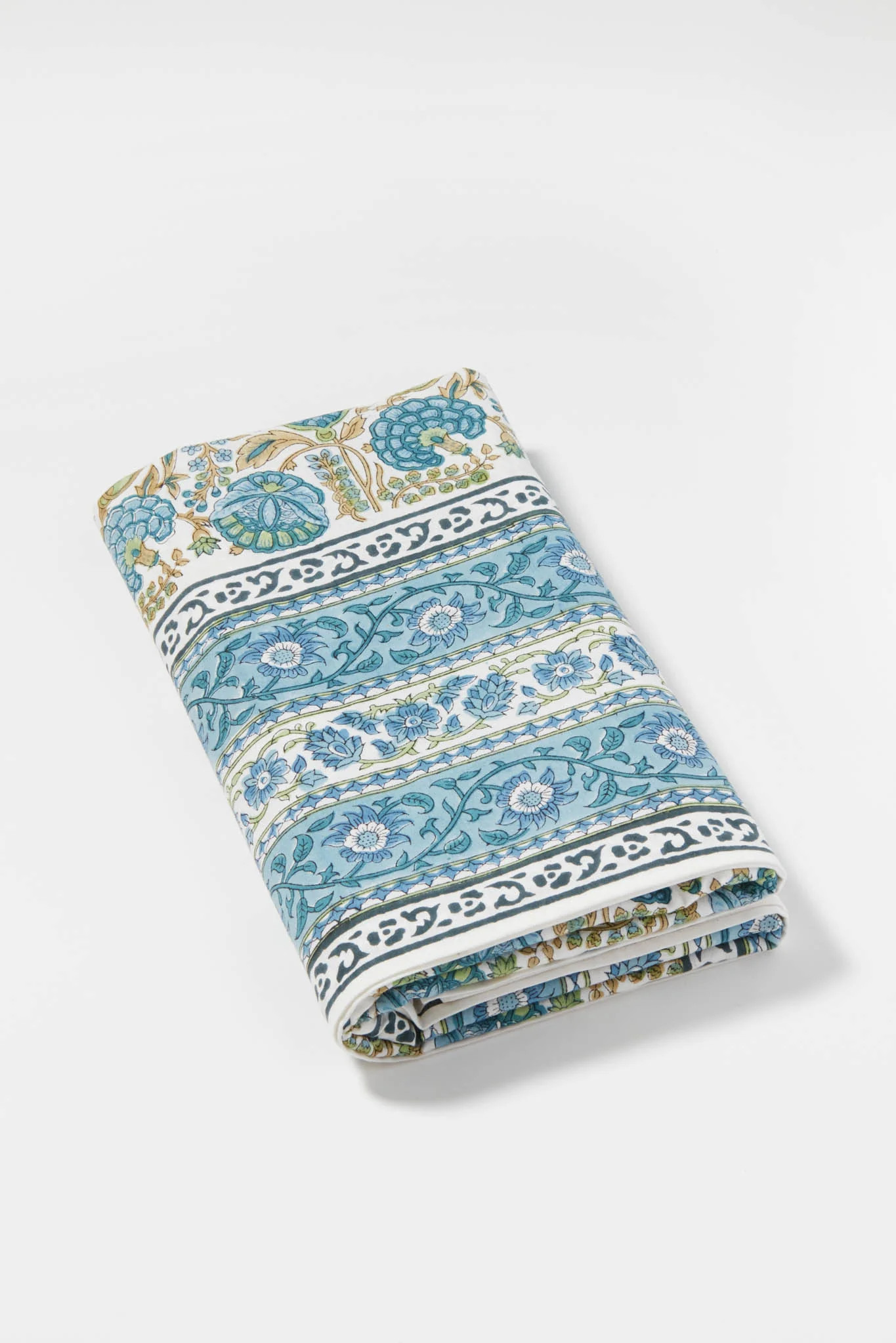 Cornflower and Celadon Skylight Blooms Tablecloth | Tuckernuck (US)