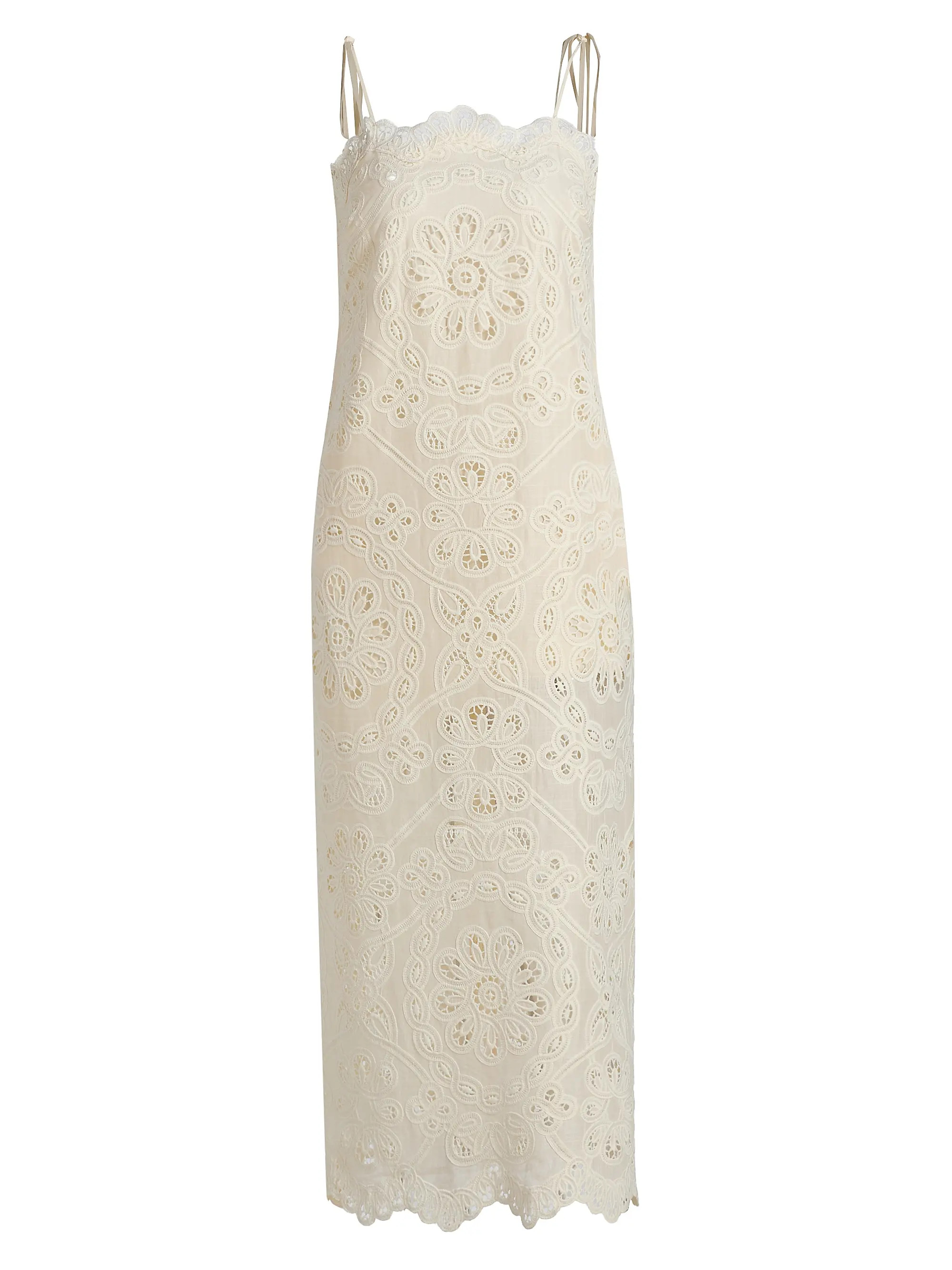 Rhiannon Embroidered Cotton Midi-Dress | Saks Fifth Avenue