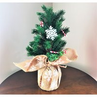 Tabletop Christmas Tree, Mini Table Décor, Pine Branches Tree | Etsy (US)