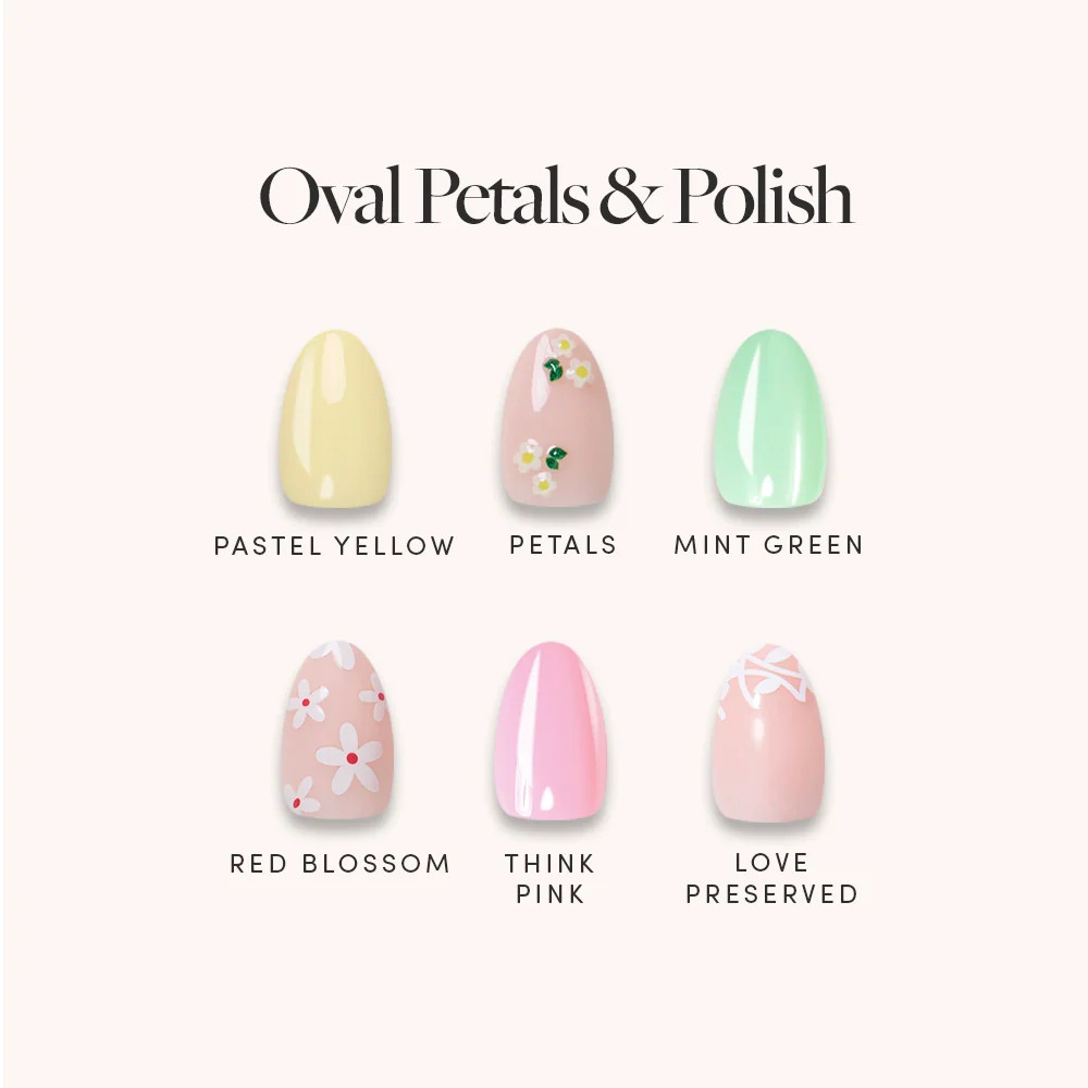 Oval Petals & Polish | Glamnetic