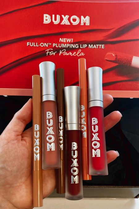 Three beautiful full on plumping lip, Matte lip locks from buxom! With their matching lip liners! They have a unique peptide complex, hyaluronic, filling, spheres, and vitamin E for antioxidant properties! Great, makeup lip color for the holidays! This would be a great gift for any make up lover in your life!

#LTKGiftGuide #LTKHoliday #LTKbeauty