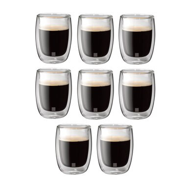 SORRENTO 8 PIECE COFFEE GLASS SET | Indigo (CA)