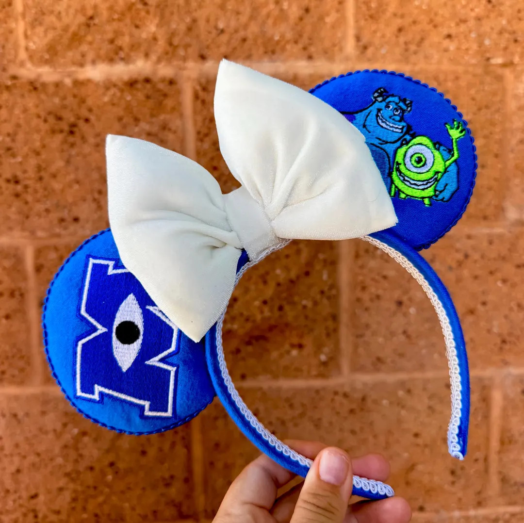 Monsters Inc University Embroidery Mouse Ears | Etsy (US)