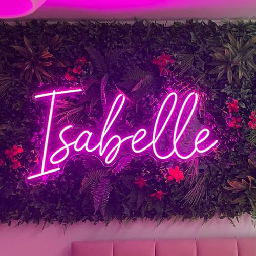 Custom Neon Sign, LC SIGN Neon Name Signs Personalized for Kid Rooms, LED Name Neon Light for Wedding, Bedroom Wall Decor, Customized Shop Signs Business Sign | Amazon (US)