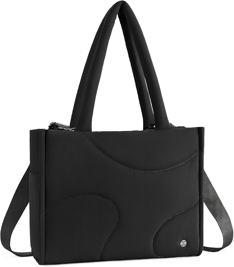 Telena Tote Bag for Women Puffer Bags Quilted Carryall Shoulder Handbag Lightweight for Travel Wo... | Amazon (US)