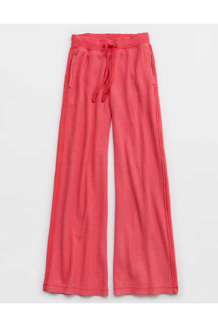 Aerie Essential Waffle Trouser Women's Bright Red XS | Aerie