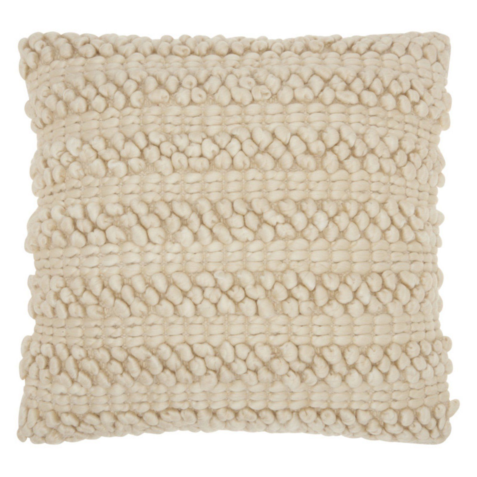 Nourison Life Styles Woven Stripes Decorative Throw Pillow, 20" x 20", Beige | Walmart (US)