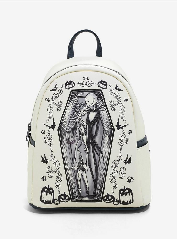 Loungefly The Nightmare Before Christmas Jack & Sally Mini Backpack | Hot Topic
