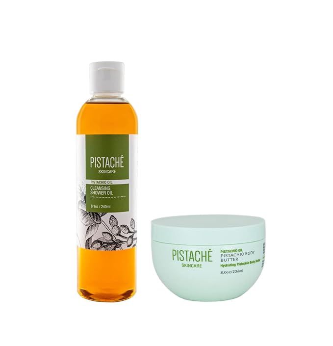 Pistaché Skincare Pistachio Oil Winter Defense Hydration Duo Set + Whipped Body Butter + Cleansi... | Amazon (US)
