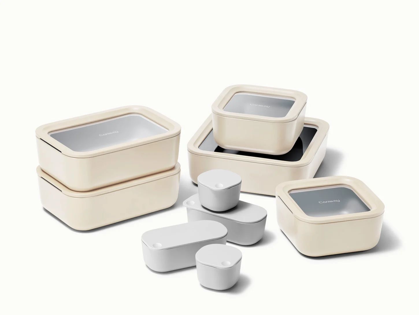 Glass Food Storage Containers | Airtight Glass Container | Caraway | Caraway