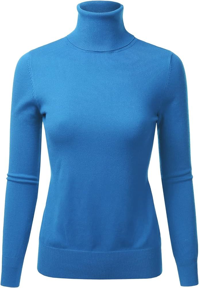 LALABEE Women's Long Sleeve Pullover Turtleneck Slim Fit Stretch Knit Sweater (S-XXL) | Amazon (US)