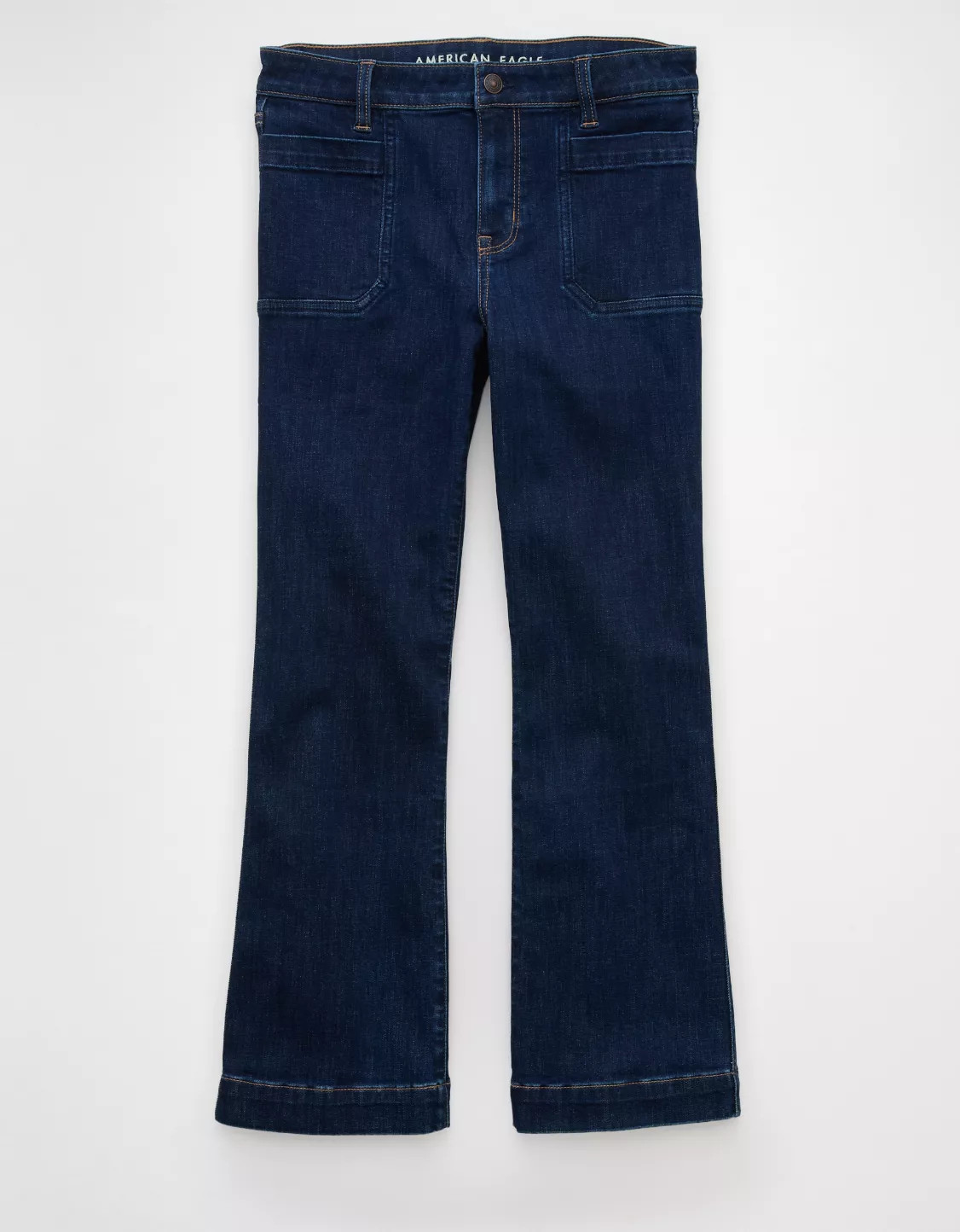 AE Next Level High-Waisted Kick Bootcut Crop Jean | American Eagle Outfitters (US & CA)