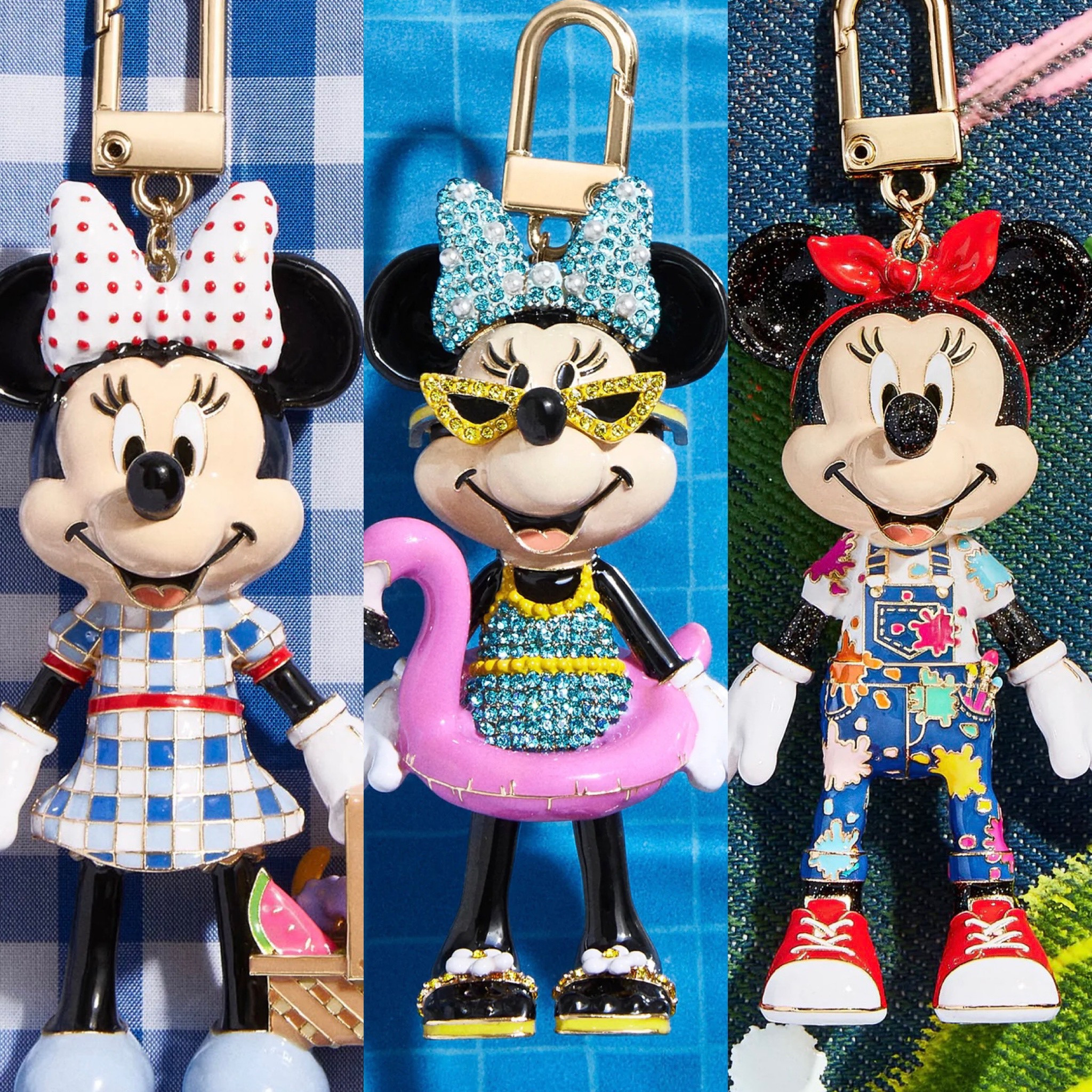 Minnie Mouse Disney Bag Charm - Spa Day