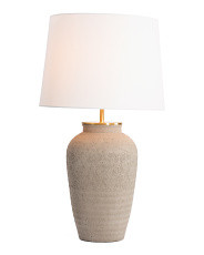 28in Cement Pot Table Lamp | TJ Maxx