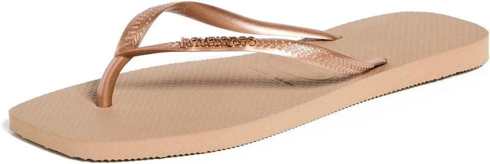 Havaianas Women's Slim Square Logo Pop Up Flip Flops | Amazon (US)