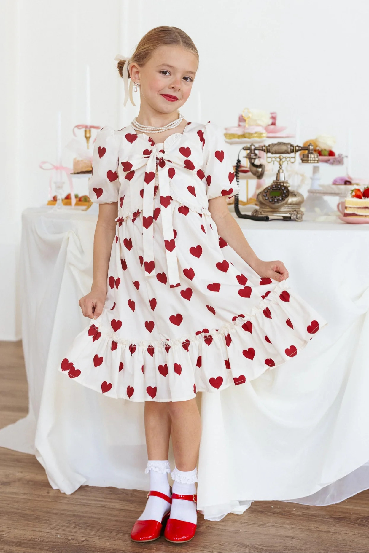 Mini Picnic Dress in Hearts | Ivy City Co