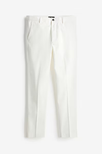 H & M - Baumwollhose in Slim Fit - Weiß | H&M (DE, AT, CH, NL, FI)