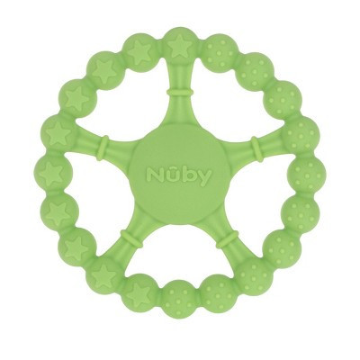 Nuby Silicone Wheel Teether - Green | Target
