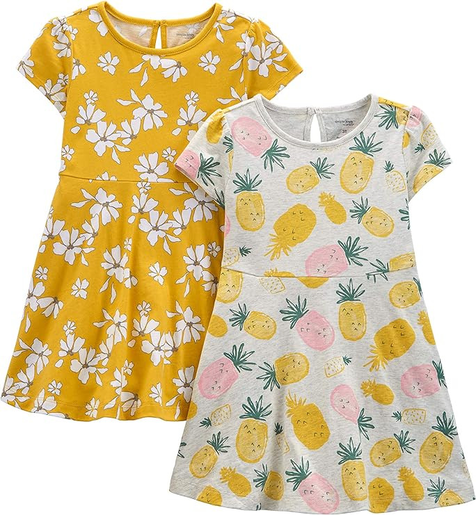 Simple Joys by Carter's Girls' Short-Sleeve and Sleeveless Dress Sets, Pack of 2       Send to Lo... | Amazon (US)