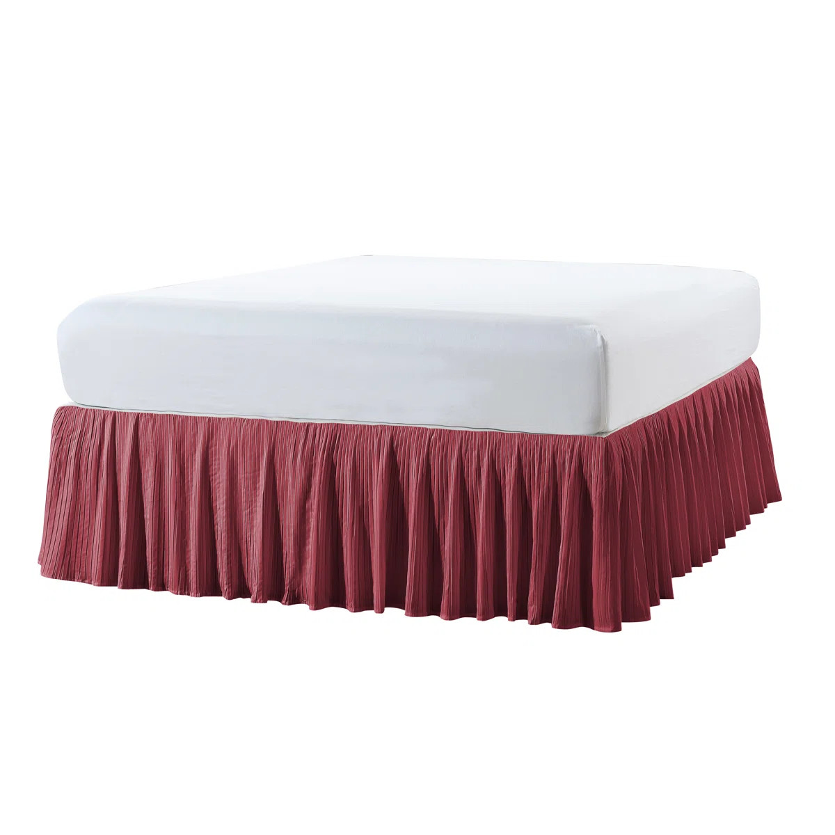 Diamond Square Pleated Bed Skirt | Wayfair North America